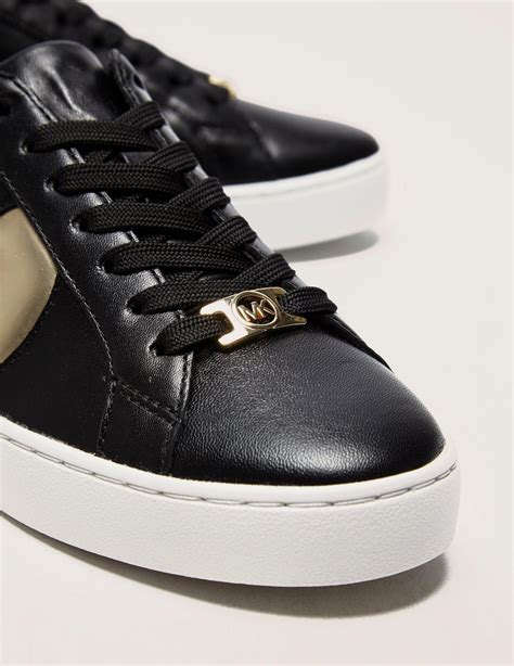 michael kors sneakers wit goud|michael kors black gold sneakers.